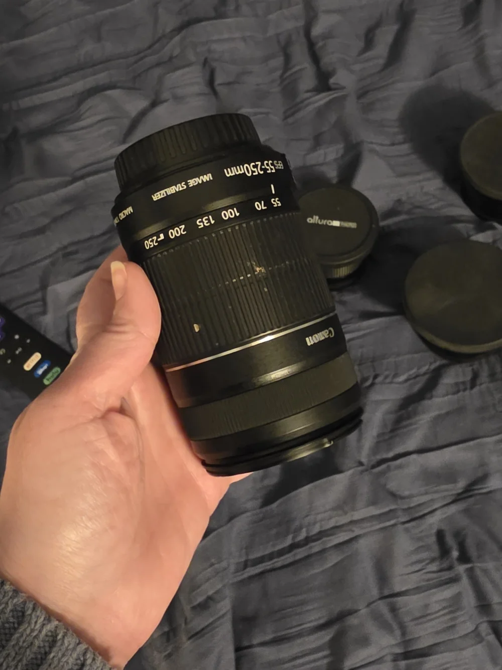 Canon DSLR Camera with Black Body and Black Lens